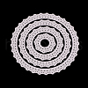 Flat Round Frame Carbon Steel Cutting Dies Stencils DIY-F028-79-2