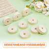 DICOSMETIC 40Pcs Natural Wood Beads WOOD-DC0001-28-4