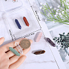 Beebeecraft 7 Chakra Faceted Natural Mixed Stones Double Terminated Points Healing Stones G-BBC0001-48-3