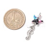 7Pcs 7 Styles Dyed Synthetic Turquoise Starfish & Alloy Sea Animals Pendants PALLOY-JF03754-05-2