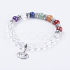 Natural Quartz Crystal Stretch Bracelets BJEW-F308-32AS-1