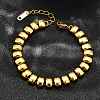 304 Stainless Steel Rectangle Link Chain Braceletes for Women BJEW-R022-01G-1