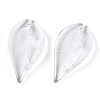 Transparent Glass Petal Beads GLAA-N001-16-4