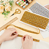 WADORN 2 Cards 2 Colors Sparkle Polyester Ribbons OCOR-WR0001-32-4