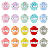 DICOSMETIC 20Pcs 10 Colors Cup Cake Food Grade Eco-Friendly Silicone Beads SIL-DC0001-71-1