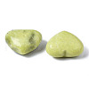 Mother's Day Gifts Natural Yellow Mustard Jasper Heart Palm Stone G-S299-121-3