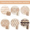 Olycraft 6 Bundles 6 Styles Burlap Ribbon OCOR-OC0001-18-4