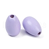 Spray Painted Wood European Beads WOOD-F017-10D-2