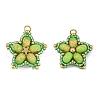 Handmade Glass Seed Beaded & Synthetic Dyed Imperial Jasper Beads Pendants PALLOY-MZ00752-2