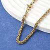 304 Stainless Steel Necklaces X-NJEW-E080-08G-1