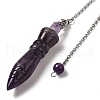 Natural Amethyst Pointed Dowsing Pendulums G-F758-F04-P-2