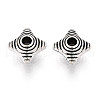 Tibetan Style Alloy Beads TIBE-N013-06AS-1