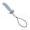 Grade A Round Glass Seed Beads with 304 Stainless Steel Open Jump Rings and Fishing Thread Nylon Wire and Cord Loop KEYC-MZ00251-4