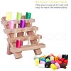 12 Spools Solid Wood Sewing Embroidery Thread Stand ODIS-PH0001-04-5