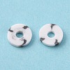 Handmade Two Tone Polymer Clay Beads CLAY-N008-B010E-2
