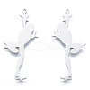 Non-Tarnish 201 Stainless Steel Connector Charms STAS-N090-LA946-1-1