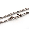 304 Stainless Steel Rope Chain Necklaces STAS-M174-009P-A-1