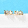 Brass Hoop Earrings EJEW-S256-03B-G-3