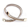 Two Loops PU Leather Warp Bracelets BJEW-P240-N01-4