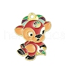 Alloy Enamel Pendants ENAM-D301-01G-02-1