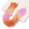 Transparent Painted Glass Beads Strands X1-DGLA-A034-T4mm-A20-1