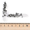 Natural Quartz Crystal Faceted Double Termimal Pointed Big Pendants G-P547-03AS-03A-3