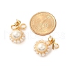Mother's Day Jewellery Shell Pearl with Brass Dangle Stud Earrings for Women EJEW-TA00574-3