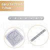 CHGCRAFT 200Pcs Iron Spacer Bar FIND-CA0009-73P-4