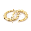 Ion Plating(IP) Bamboo Joint 304 Stainless Steel Hoop Earrings for Women EJEW-G388-01G-2