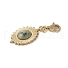 304 Stainless Steel Oval Pendant Decoration STAS-S165-05G-2
