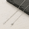 S925 Sterling Silver Micro Pave Clear Cubic Zirconia Round Pendant Necklaces for Women SA9536-3-5