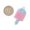 Opaque Acrylic Pendants PALLOY-CJ00148-2