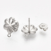 304 Stainless Steel Stud Earring Findings STAS-S079-73B-1