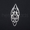 Tarnish Resistant 201 Stainless Steel Big Filigree Pendants STAS-T049-T698-1-1