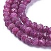 Natural Ruby Beads Strands G-E560-Q07-3