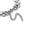 Non-Tarnish 304 Stainless Steel Hexagon Link Chain Bracelets BJEW-Q343-12P-3