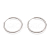Tarnish Resistant 304 Stainless Steel Needle with 201 Stainless Steel Ring Huggie Hoop Earrings EJEW-L256-02B-P-1