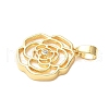 Brass Acrylic Pendants KK-D357-15G-2