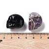 Natural Gemstone Carved Skull Statues Ornament G-P525-08-3