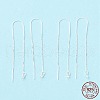 925 Sterling Silver Ear Thread with Peg Bails STER-P047-12S-4