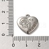 Non-Tarnish 304 Stainless Steel Pendants STAS-R223-02G-3