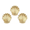 Shell Shape Brass Beads KK-A257-02G-1