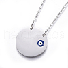 304 Stainless Steel Pendant Necklaces NJEW-E141-23-3