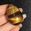 Natural Tiger Eye Egg Shaped Palm Stone PW23051699514-1