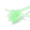 Luminous Silicone Cable Zip Ties AJEW-P104-01A-4