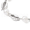 Ocean Series Alloy Conch Link Bracelets BJEW-JB11840-04-3