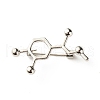 Hollow Chemistry Molecular Structure Brooch JEWB-C012-09B-1