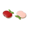 Teachers' Day Brass Enamel Charms KK-S368-01G-2