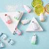Beadthoven 12pcs Resin & Plastic Resin Pendants RESI-BT0001-03-4