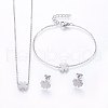 304 Stainless Steel Jewelry Sets SJEW-H138-07-2
